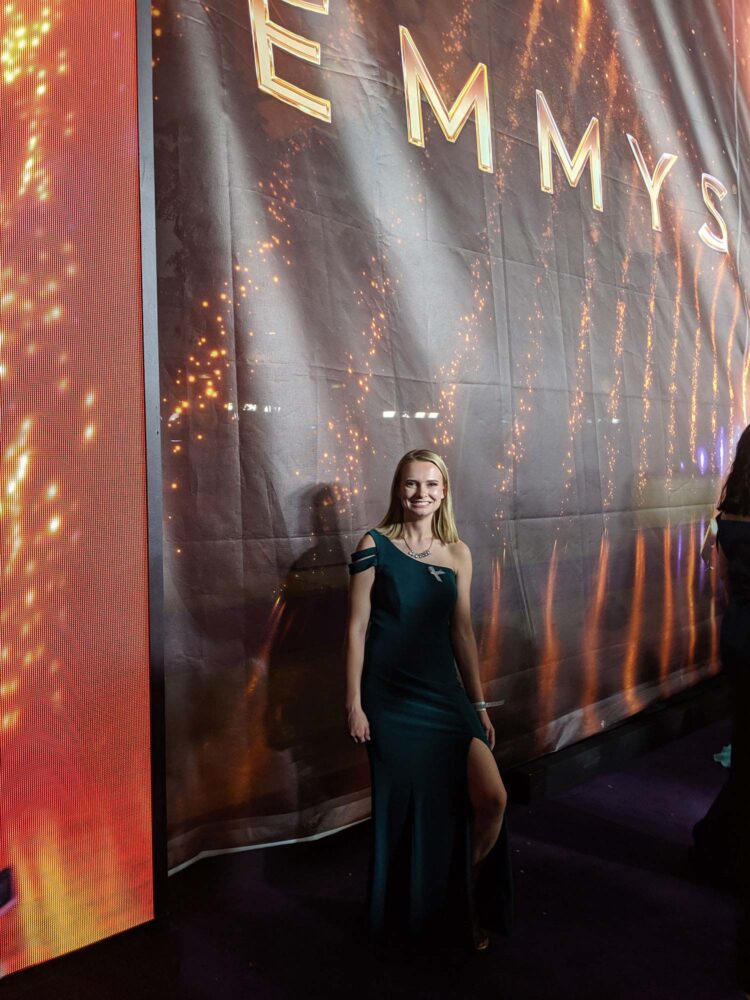 Senior Kate Hauersperger at the 2019 Emmy Awards.